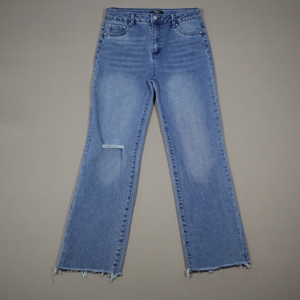 Aqua Girls' Straight Cropped Jeans - Size 16